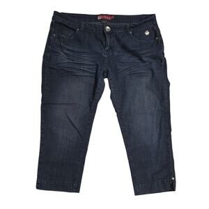 Vintage Apple Bottom Dark Wash Cropped/Capri Jeans - Size 13/14